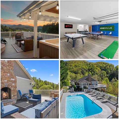 Pool, Mtn Views, Hot Tub & Game Room!