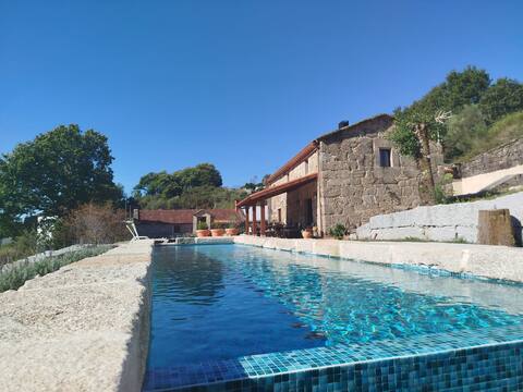 Stone house in unique natural space
