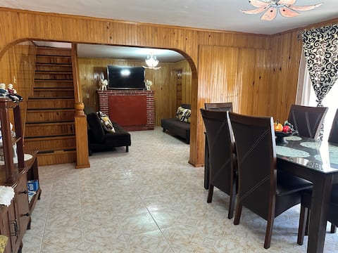 Casa Nogal; fireplace, slide, barbecue, campfire