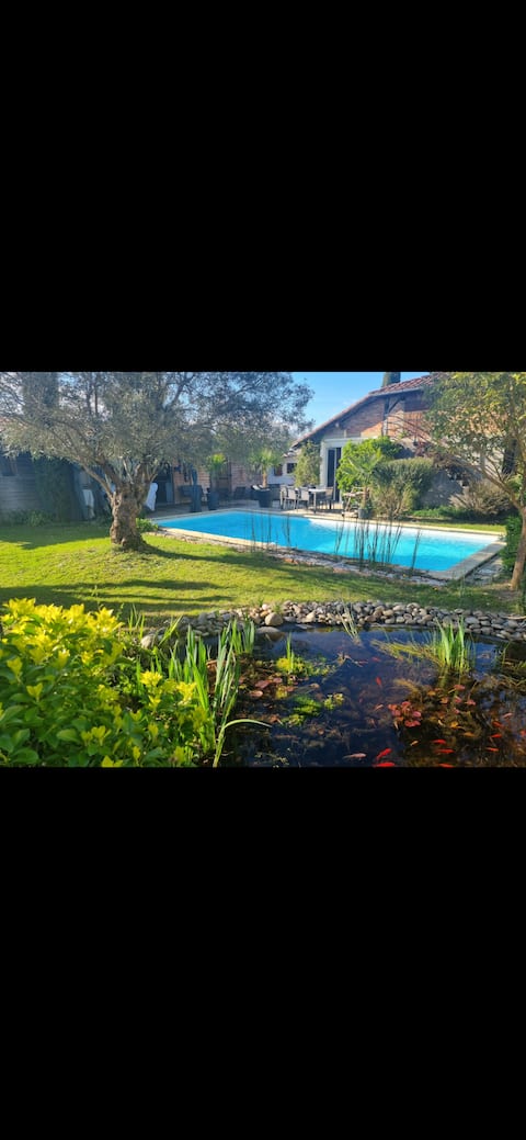 house with private pool