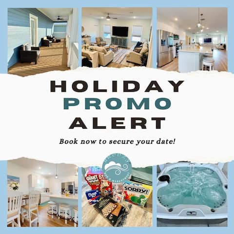 Beachside Getaway | Hot Tub, BBQ & Family Fun!