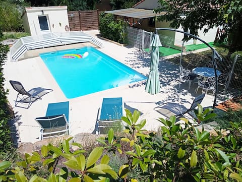 House with a private saltwater pool
