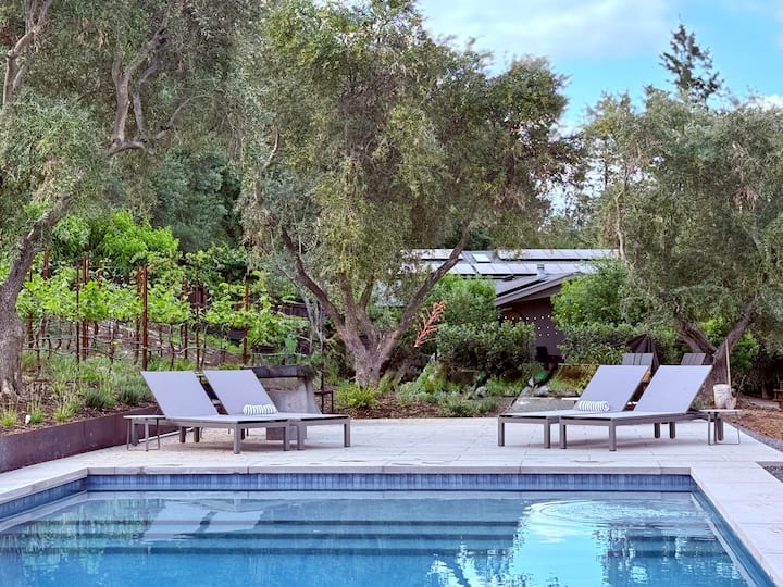 Luxury Retreat W/ Pool, Hot Tub & Sauna - Healdsburg, CA