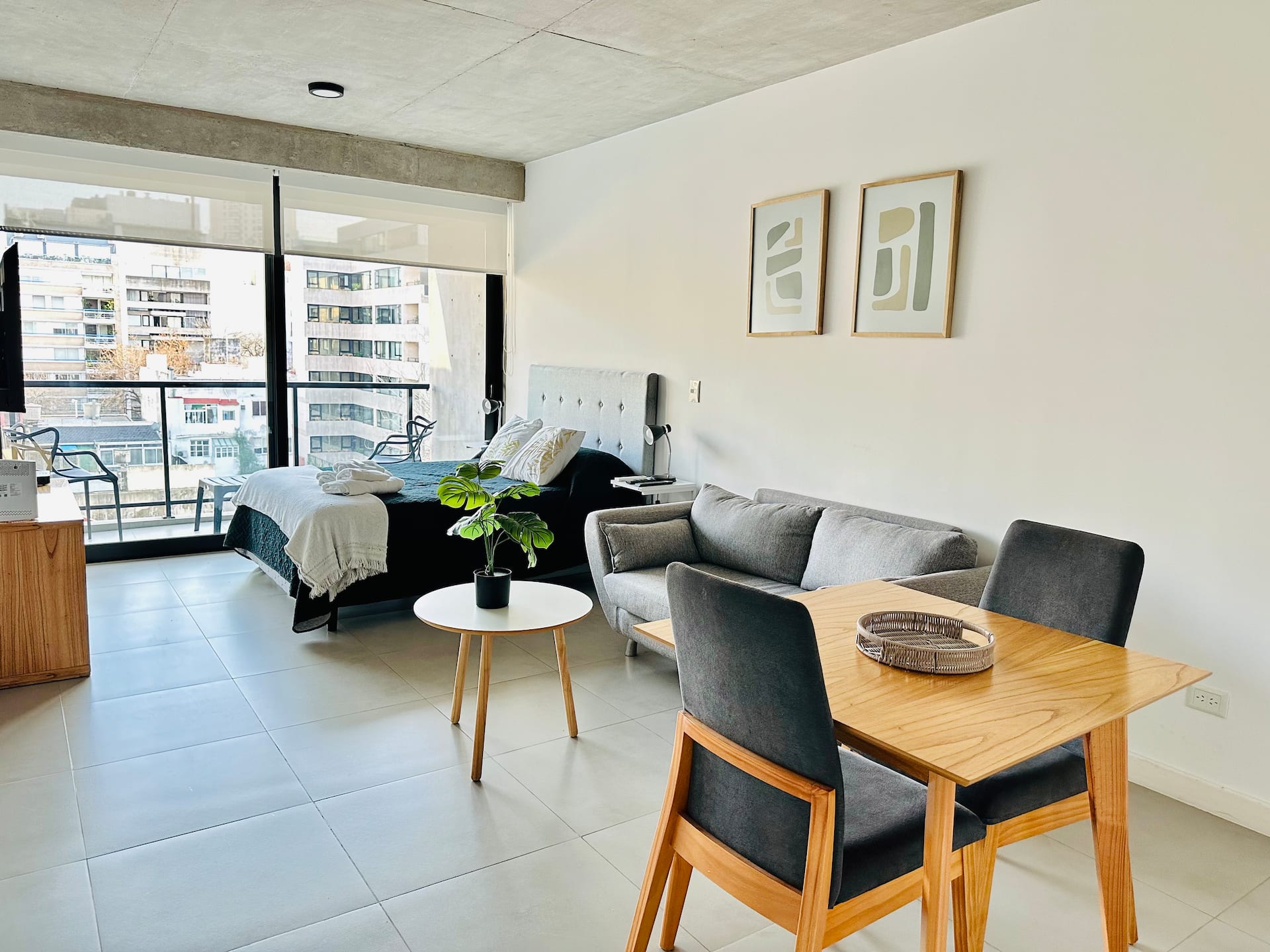 Apartamento novo de um ambiente em Palermo