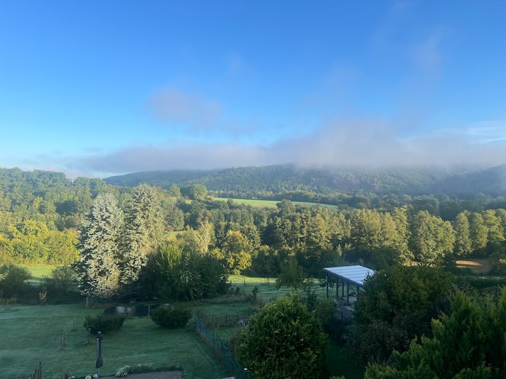 الإطلالة من غرفة النوم الخلفية في روريفيل والحديقة