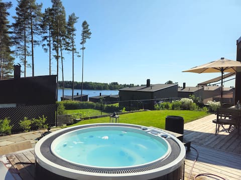 Nes Strandhager, all equipped Cabin with Jacuzzi