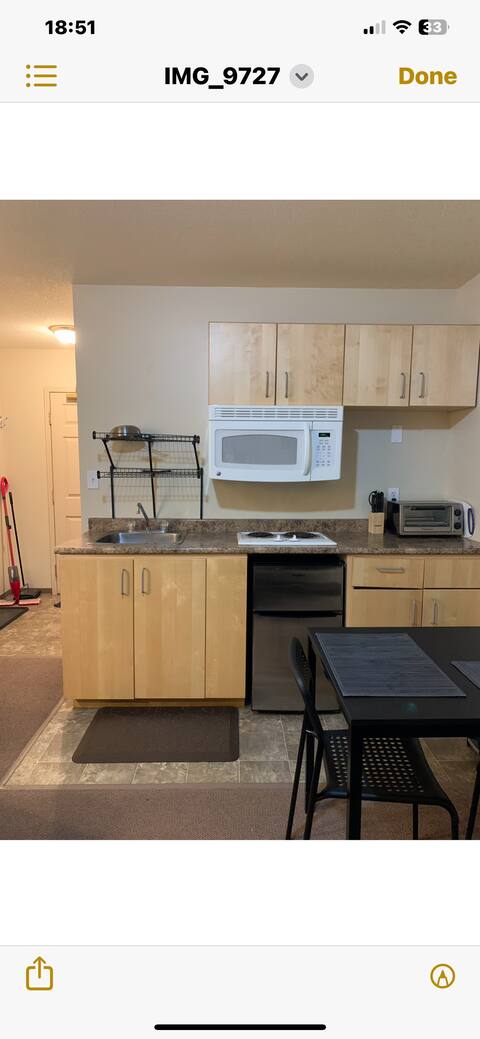 105w Furnished studio in quiet, adult building