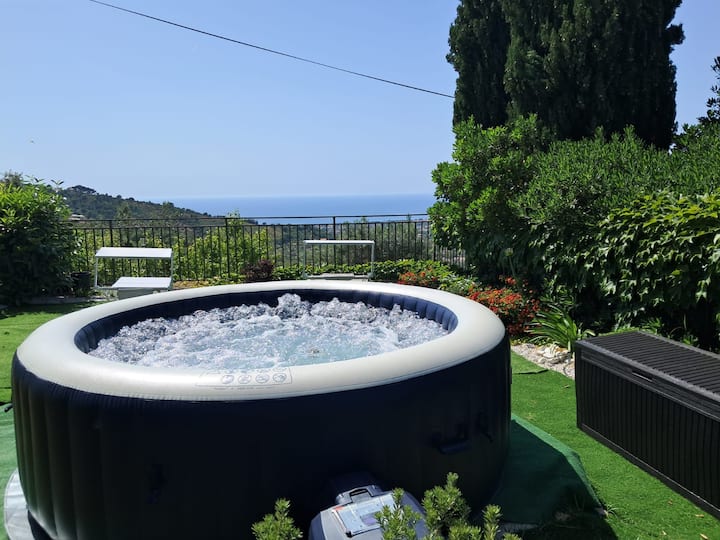 Appartement Panoramique Avec Jardin Et Jacuzzi - Pollica