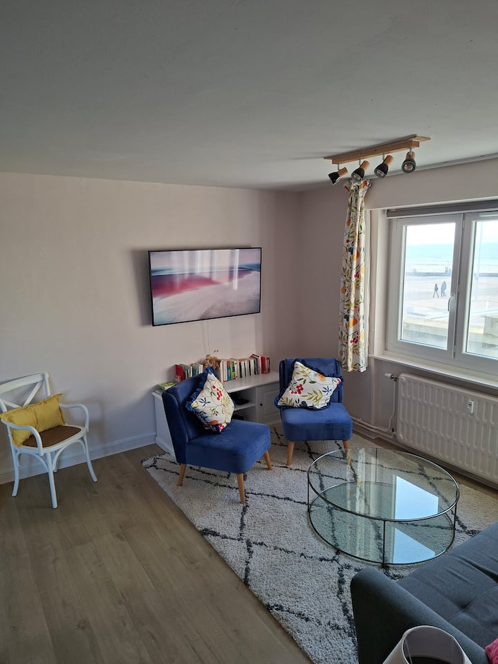 Face Mer, Vue Superbe, 82m2, Ascenseur & Parking. - Fort-Mahon-Plage