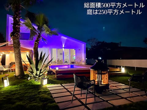 Sunshinepoolvilla1 New California Fence Lawn Private BBQ Double Range Golf