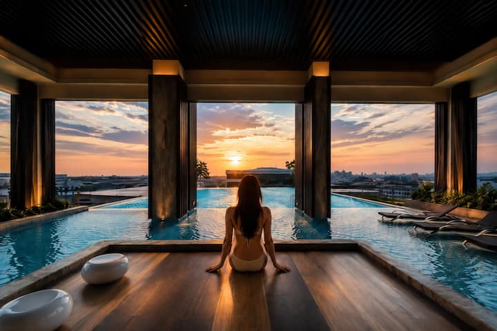 Modern 1br | Pool & Gym | Fast Wifi | Near Bts - Tailandia