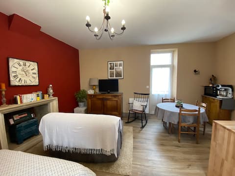 Studio for 2 people with Garden