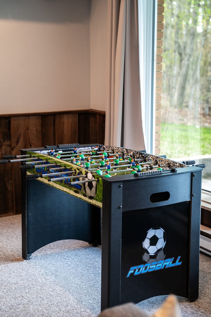 Foosball & Ping Pong in lower level living room.