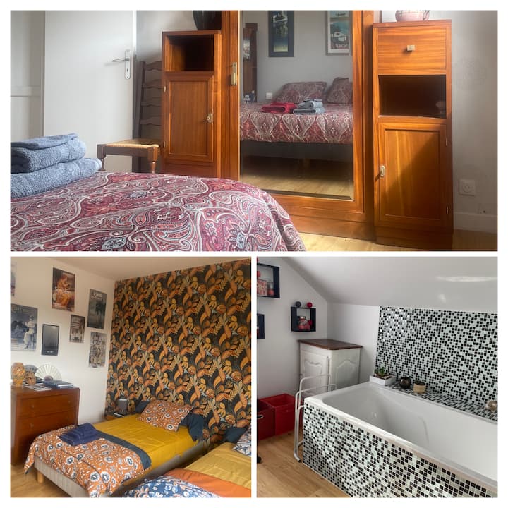2 Chambres Sdb Privée à Tréboul - Douarnenez