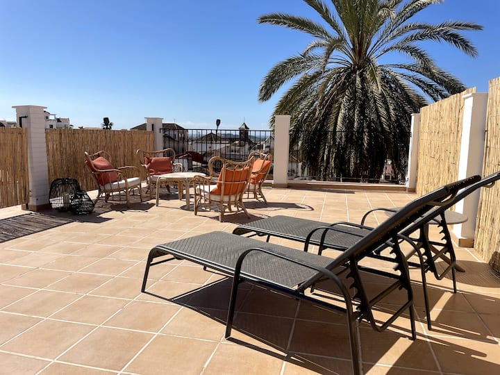 Large Rooftop Terrace  Sunny Spacious Townhouse - Torre del Mar