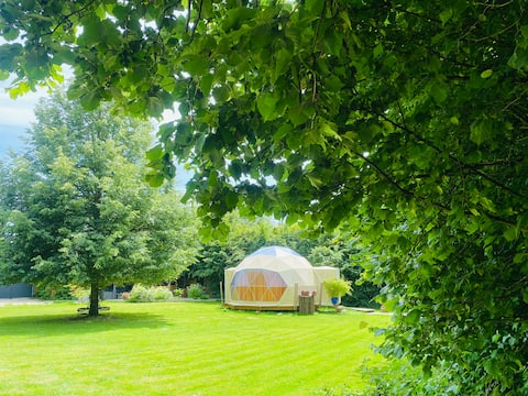 Top performing Airbnb: Glamping oasis dome sauna hot tub in the countryside in Konstanz