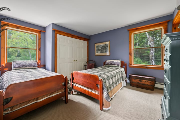 Second Floor Bedroom Features Two Twin Beds