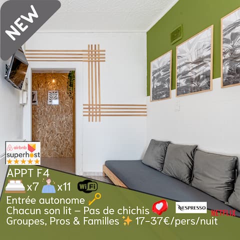 Perfect for Groups– minim– 7 beds– up to 11 guests