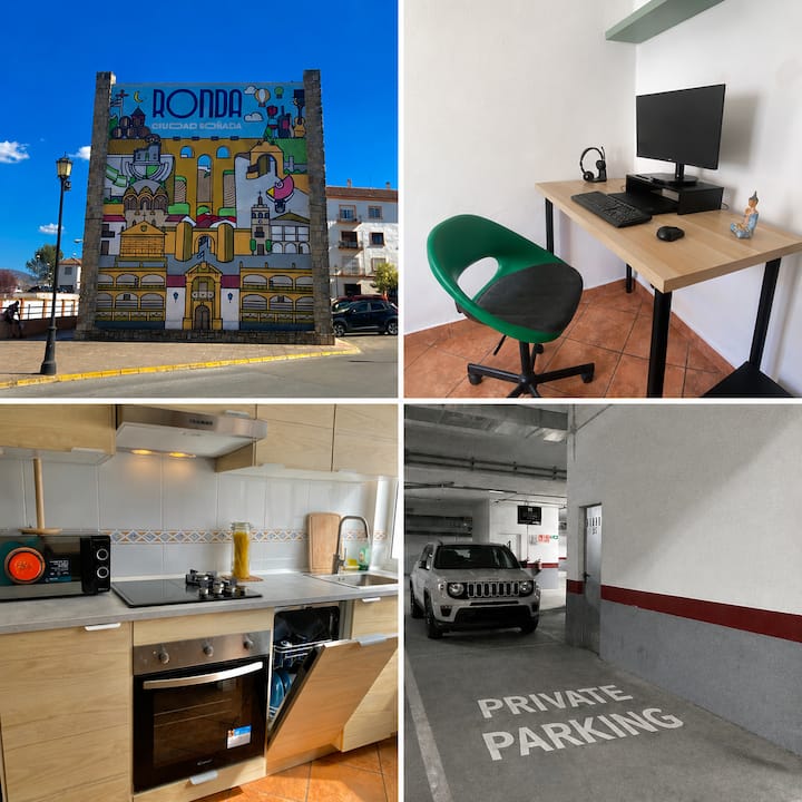 3br Apt • 2 Home Offices • Private Parking - Ronda