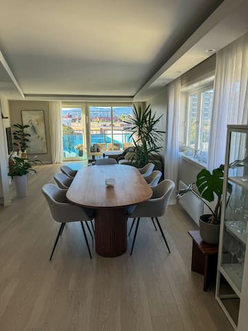 Meget luksuriøs leilighet med fjordutsikt.