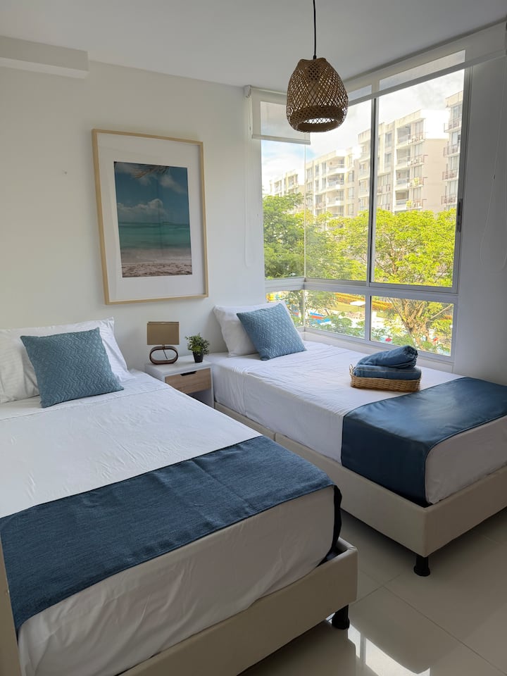 Chambre bleue