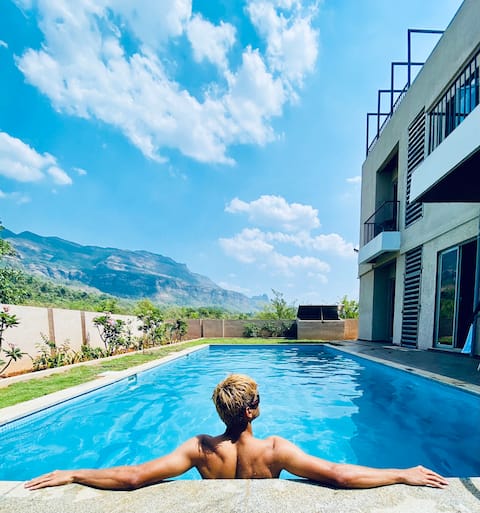 Luxury 3BHK+1 With Waterfall & Mountain Views