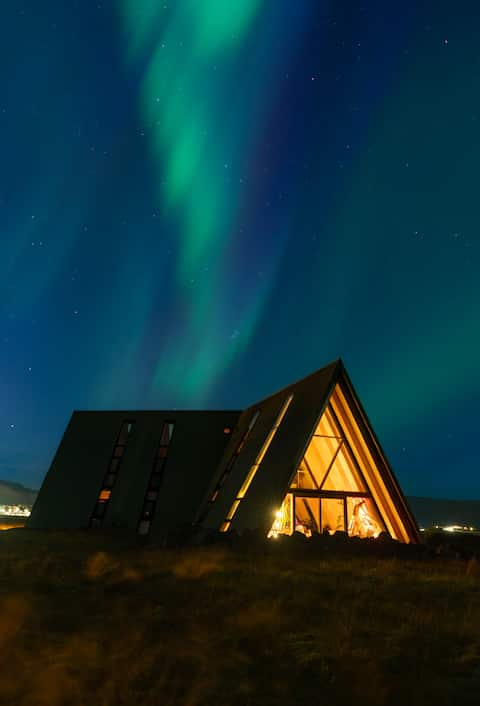 Uniqe huge A-Frame Countryside house Escape +relax