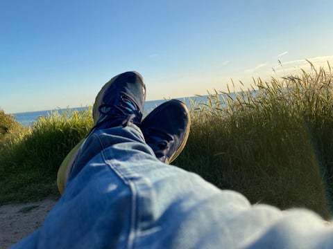 Just a short walk from the Baltic Sea beach.
