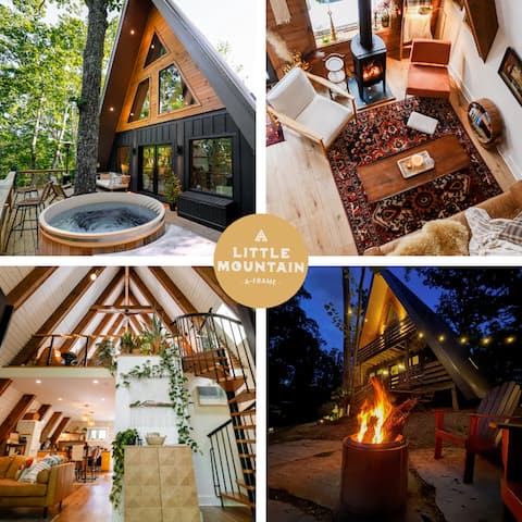 Cozy Custom A-Frame • Hot Tub • Near Catawba Falls
