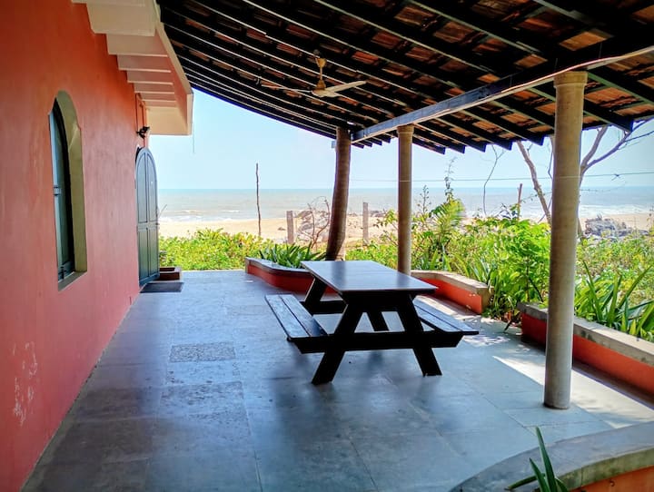 Sea view Ac beach cottage