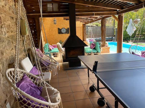Luxury Rural House “Balcony” with a pool
