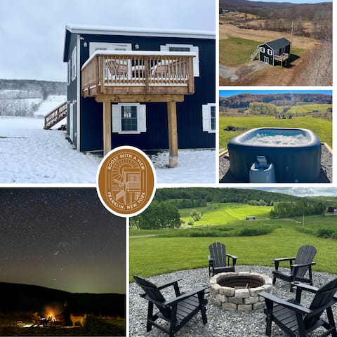 The Roost - 7 Acres + Hot Tub + Views + Creek