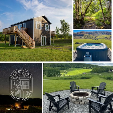 Catskill Cabin 7 Acres + Hot Tub + Privacy + Views