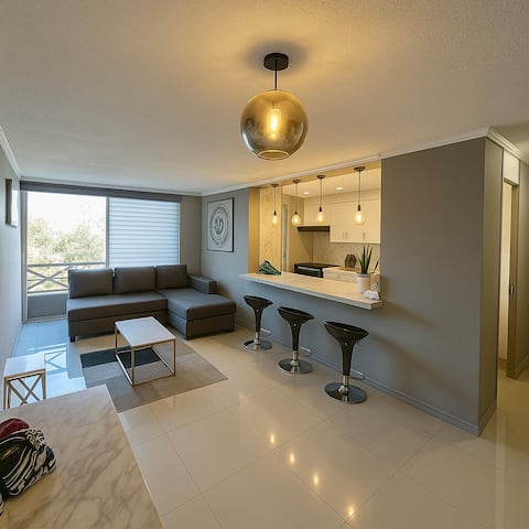 Clear views + parking