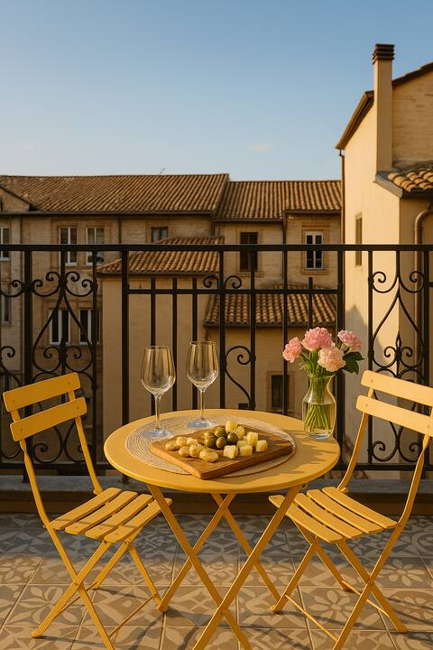 Relax with a Terrace and Tub in the Heart of the Village