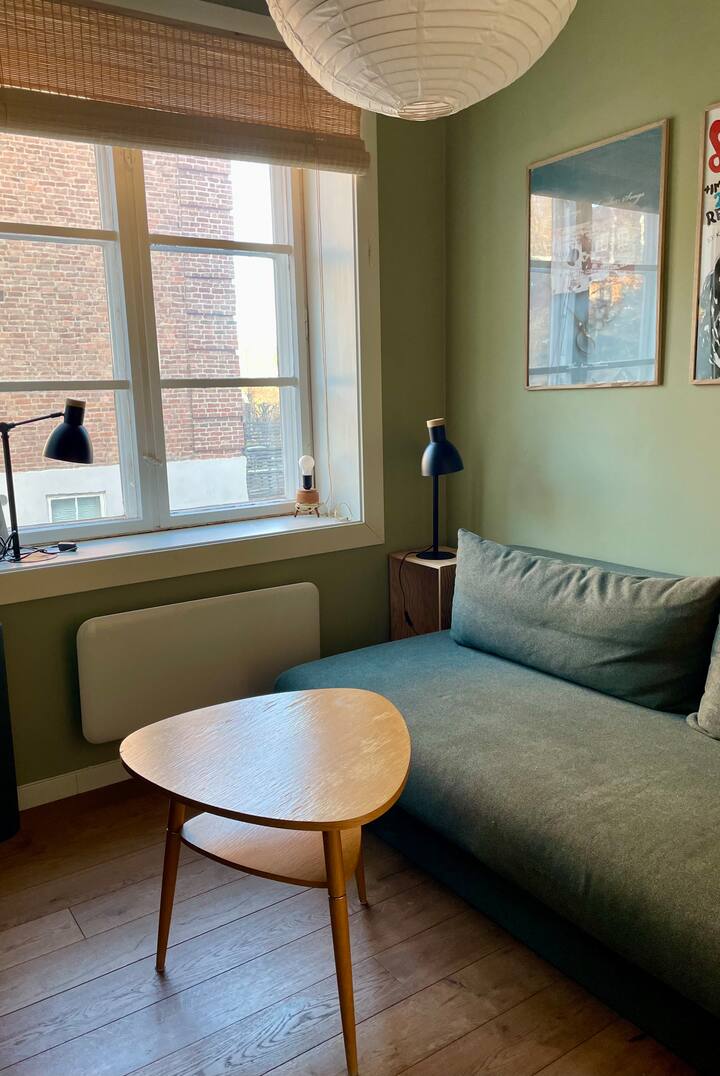 Საოფისე / საძინებელი. 140 სმ-იანი გასაშლელი დივანი უკეთესი ღამეებიდან ზედა მატრასით (2024 წლიდან)