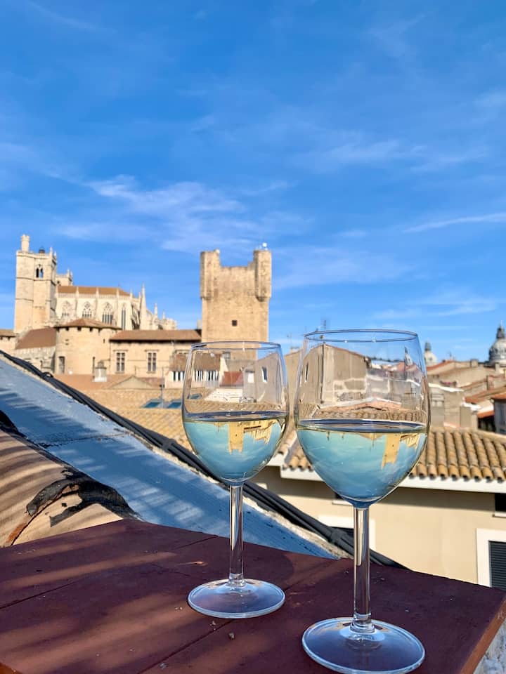 Duplex En Rooftop - Vue Cathédrale - Narbonne