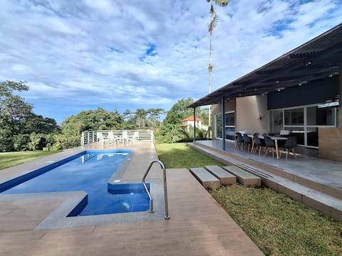 Private heated pool. 4 bedrooms and 4 bathrooms.