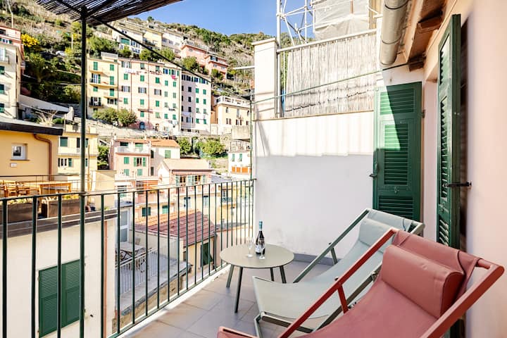 Riomaggiore Wide Apartment W/garden & Terrace - Cinque Terre