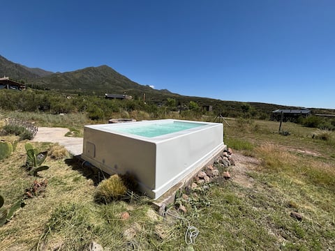 Stone House: 360° Views + Fireplace + Pool