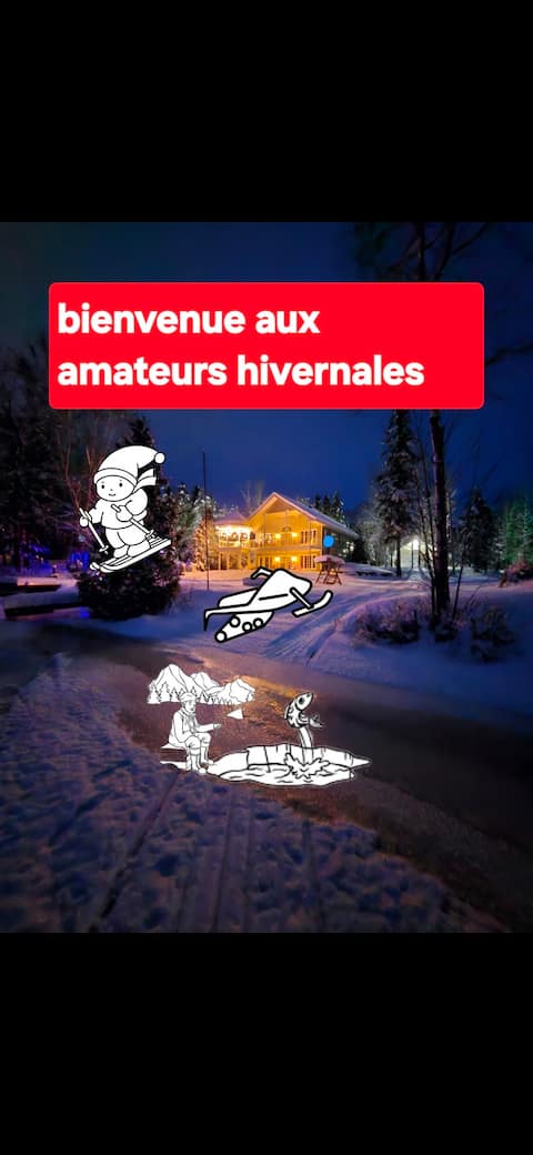 Martineaulac / waterfront / large chalet