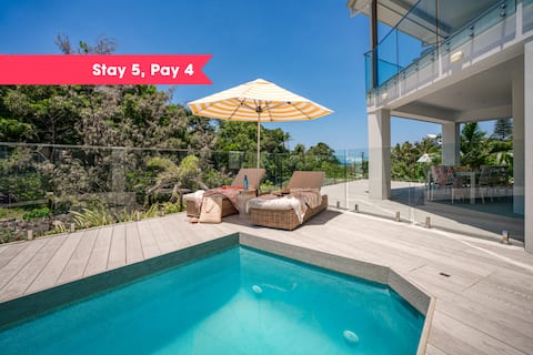 Surfside - 150m to beach w/heated pool