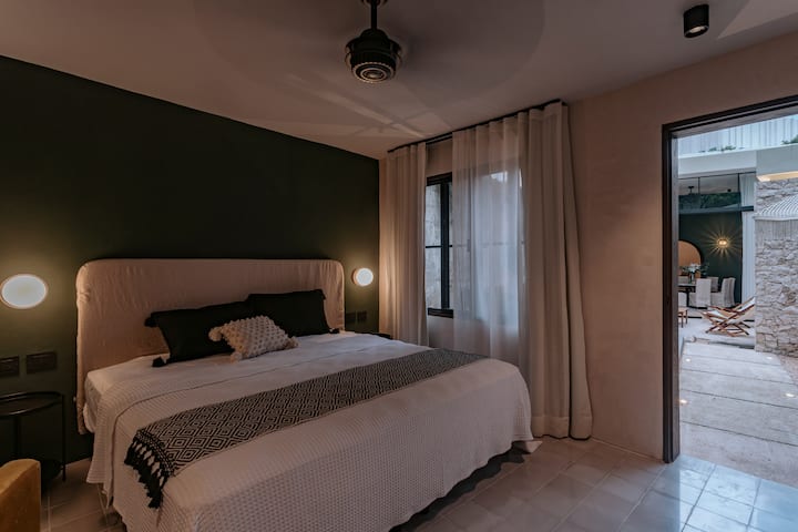 房间位于一楼后部外观模块