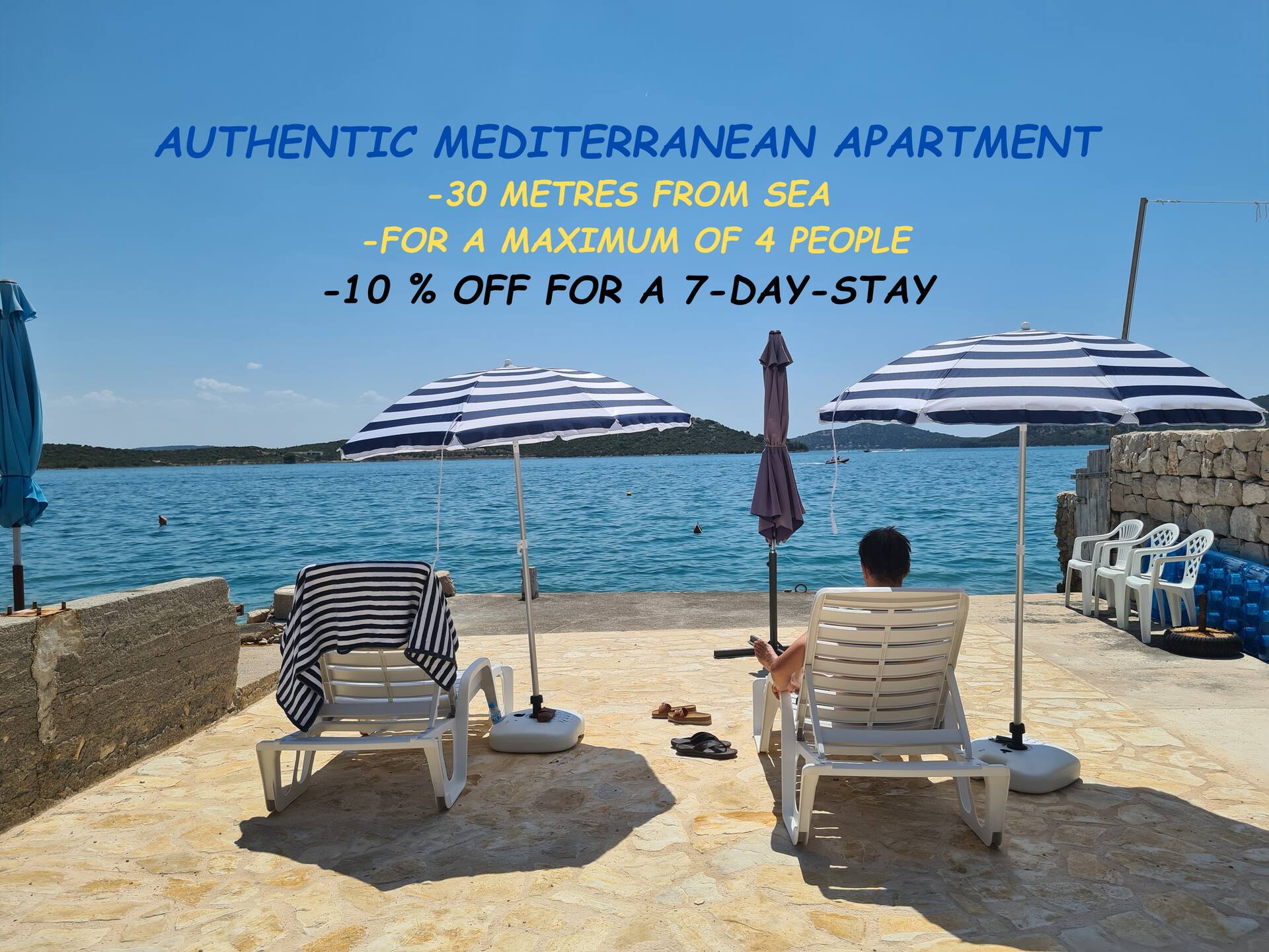 Authentic Mediterranean Apartment 30m from sea