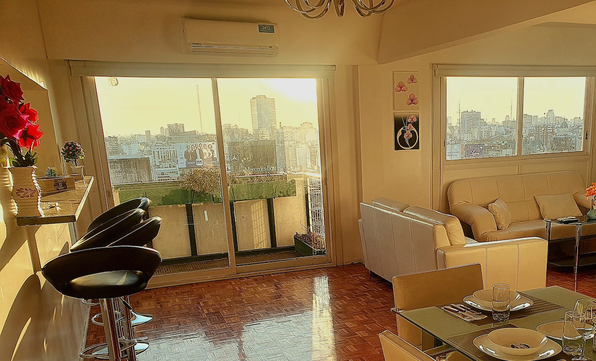 Departamento de 2 dormitorios en San Nicolás con vista al Obelisco