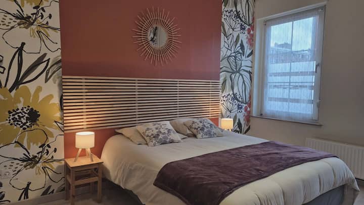 1er étage : La chambre BOSCO est modulable.
Vous pouvez nous la demander en 1 lit double ou 2 lits simples