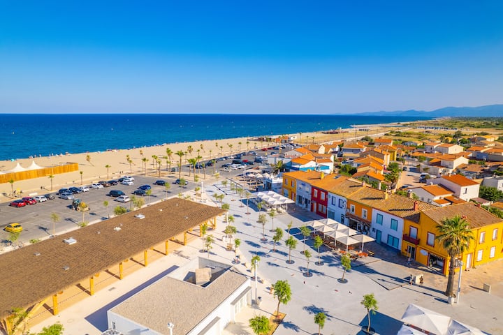 La Villa Vermeille +Studio, La Mer En Groupe, 19 P - Le Barcarès