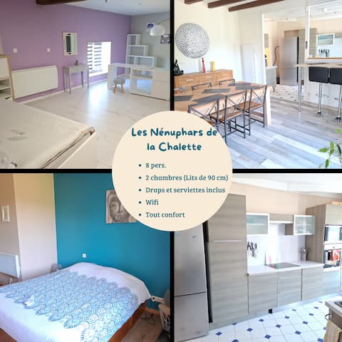 Quiet 200 m² house for 8 people near Futuroscope