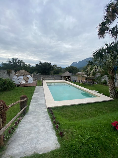 Relaxing nature in private