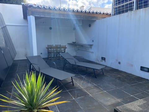 Authentic Townhouse w/ Patio & A/C • Center